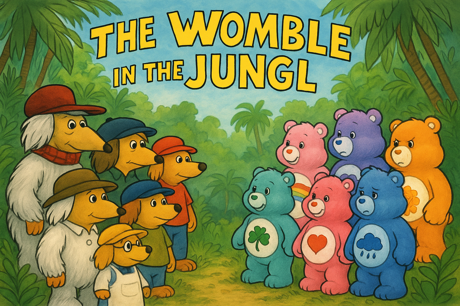 Wombles on the left, Care Bears on the right - get ready to rumble